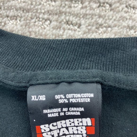 Vintage Screen Stars Best Shirt Adult Men Extra Large XL Black UAP - With Defect - Picture 3 of 8